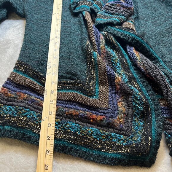 Curio New York Women's Open Front Cardigan Size Small Boho Art to Wear Soft‎ - Picture 9 of 10